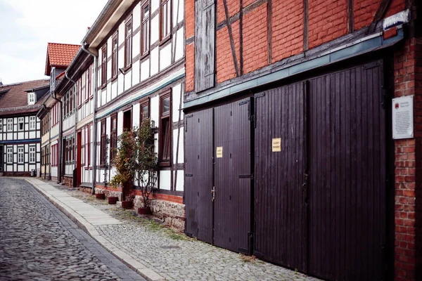 ドイツの古い家屋の街並み — ストック写真