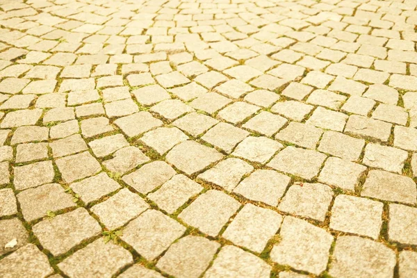 Pavimento Velho Com Pedras Fundo Texturizado — Fotografia de Stock