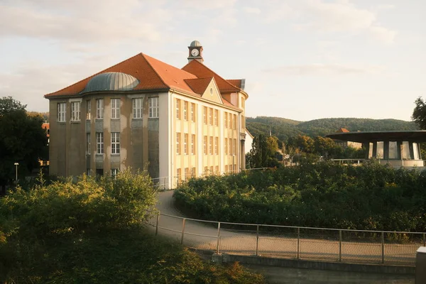 Γραφική Θέα Της Όμορφης Αρχιτεκτονικής Στο Ilsenburg — Φωτογραφία Αρχείου
