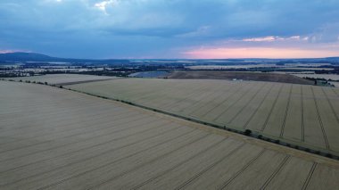Kırsal manzaranın güzel hava manzarası 