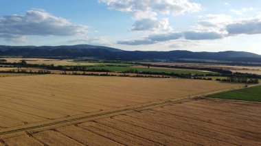 Kırsal manzaranın güzel hava manzarası 