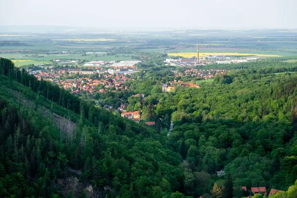 Piękny Widok Małą Wioskę Niemczech — Zdjęcie stockowe