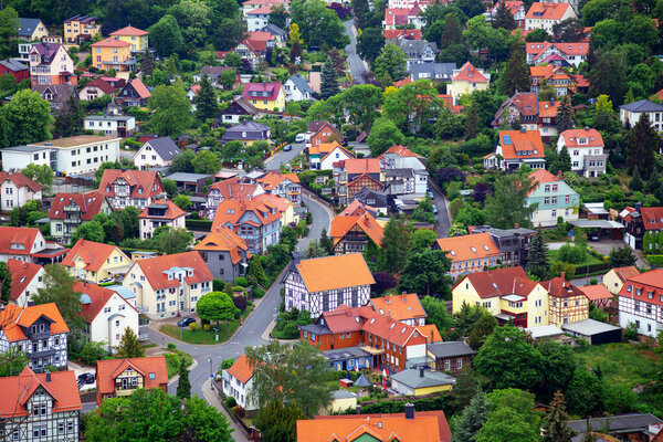 Beautiful view of small village in Germany