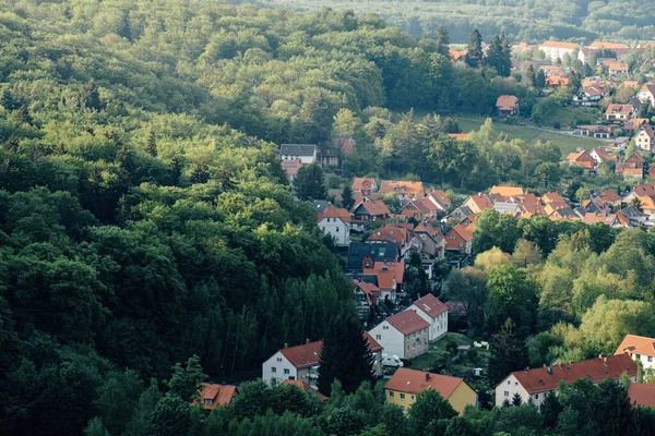 Όμορφη Θέα Στο Μικρό Χωριό Στη Γερμανία — Φωτογραφία Αρχείου