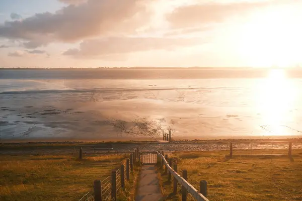 Beautiful Sunset Beach Scenic View — Stock Photo, Image