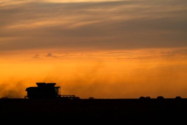 Gün batımında traktör sahada olacak.