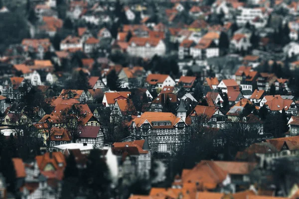 Aerial View Beautiful European Town — Stock Photo, Image