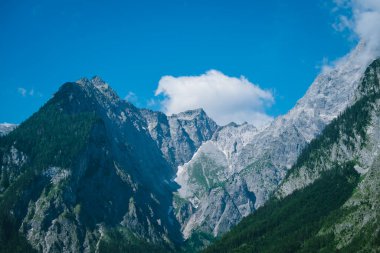 Alp dağlarının manzarası, İtalya, dolomitler, Avrupa