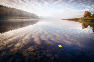 Sonbaharda güzel bir göl 