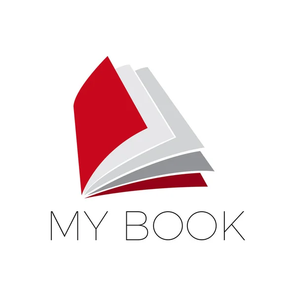 Open Book Icon Bookstore Writer Library Info Tutorial Sign Vector — Stock Vector