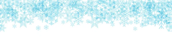 Vector Winter Background Natal Frio Com Neve Cristais Gelo Banner —  Vetores de Stock