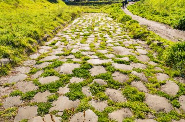 Appia antika (Eski Appia) Roma, İtalya yakınlarında