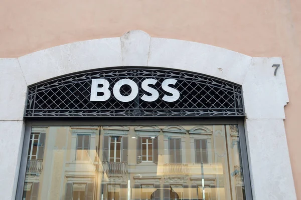 Roma Italia Enero 2023 Boss Fashion Shop Center Rome Italia —  Fotos de Stock