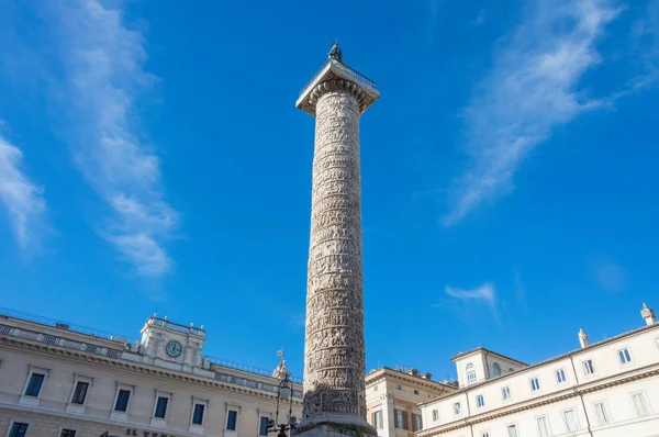 Kolumna Marka Aureliusza Rzym Włochy — Zdjęcie stockowe