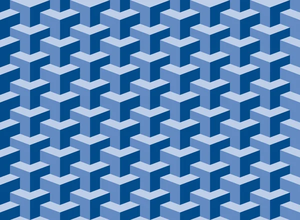 Naadloze Vector Geometrische Patroon Illustratie Achtergrond Met Gestapelde Kubussen — Stockvector