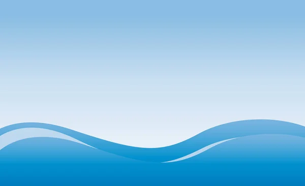 Море Хвилями Простий Порожній Шаблон Вашого Тексту Повідомлень Векторні Ілюстрації — стоковий вектор
