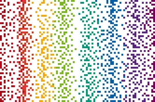 Piksel Deseni Soyut Mozaik Gradyan Tasarım Arka Planı Gökkuşağı Renkli — Stok Vektör