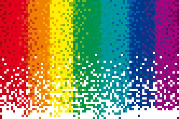 Pixelmuster Abstraktes Mosaik Farbverlauf Design Hintergrund Regenbogenfarbener Hintergrund Vektorillustration — Stockvektor