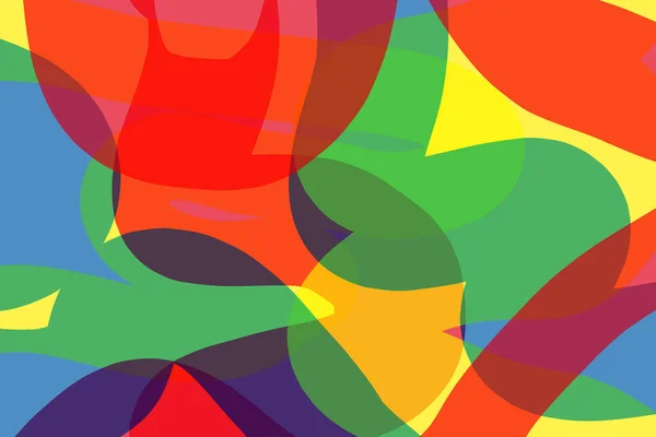 Vektor Abstrakte Muster Illustration Bunte Vorlage Hintergrund Mit Kurven Verwirrung — Stockvektor
