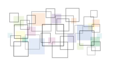 Kare şekilli soyut arkaplan, ağ konsepti. Vektör illüstrasyonu