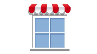 Penceredeki kırmızı tente. Canlandırılmış resimleme