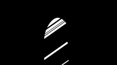 Şeritli retro paskalya yumurtası. canlandırılmış illüstrasyon