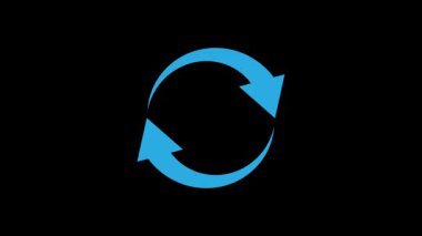 Sembolleri farklı renklerde geri dönüştür. Döndürme sırasında canlandırılmış illüstrasyon