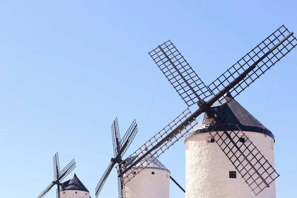 Tres Molinos Don Quijote Consuegra Toledo Cuadro Representativo Zona Mancha —  Fotos de Stock