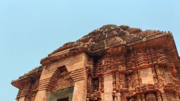 Dünyaca Ünlü Konark Güneş Tapınağı Yüzyılda Inşa Edildi — Stok video