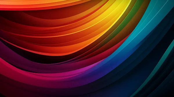rainbow background, waves, wallpaper for your desktop and phone