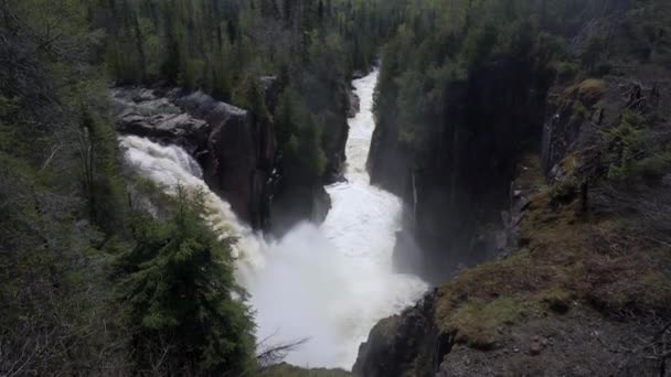 Aguasabon Falls Gorge Terrace Bay Ontario Canada Lake Superior Beautiful — Video