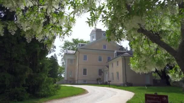 Towson Maryland Hampton National Historic Site Hampton Mansion Una Casa — Vídeo de stock