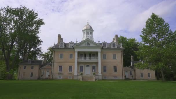Towson Maryland Hampton Nemzeti Történelmi Helyszín Hampton Kastély Egy Grúz — Stock videók