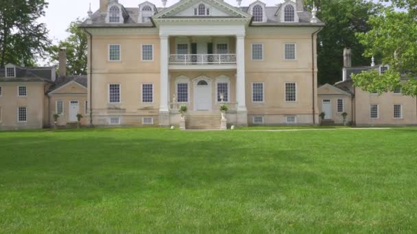 Towson Maryland Hampton National Historic Site Hampton Mansion Georgian Manor — Stock Video