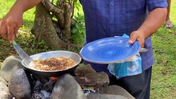Cassava Lub Jak Powszechnie Znany Dominice Maniok Był Jednym Głównych — Wideo stockowe