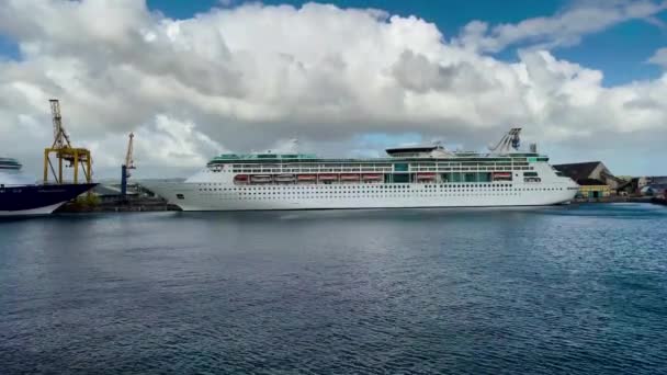 Bridgetown Barbados Grandeur Seas Vision Class Cruise Ship Owned Operated — Wideo stockowe