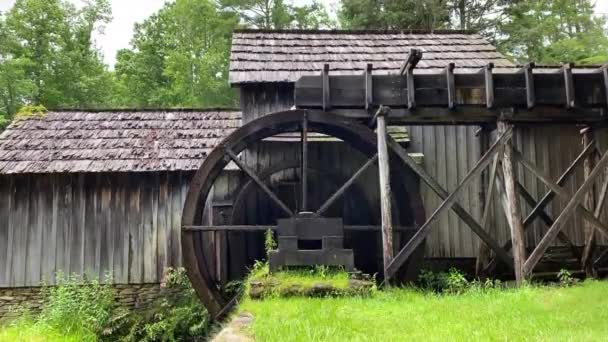 Mabry Mill Blue Ridge Parkway Lizzy Mabry Built Mill Ground — Stockvideo