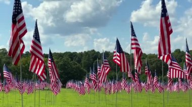 Kennesaw Dağı Ulusal Savaş Parkı, Georgia: 11 Eylül onuruna 9-11 Bayrak Sahası. Terörizm saldırılarının her kurbanı için bir bayrak. İç Savaş Atlanta Sefer Alanı.