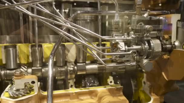 Ватерлоо Айова Музей Джона Дира Двигателей Дисплей 531 Двигателя Локомотива — стоковое видео