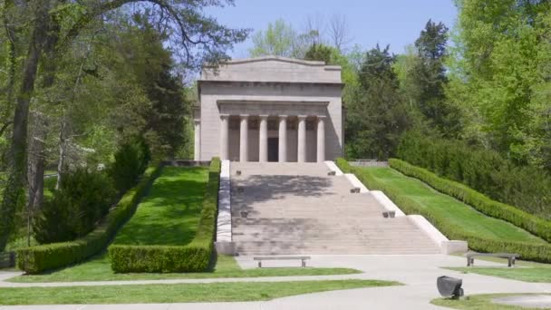 Hodgenville Kentucky Abraham Lincoln Geburtsort National Historical Park Gedenkgebäude Hundertsten — Stockvideo