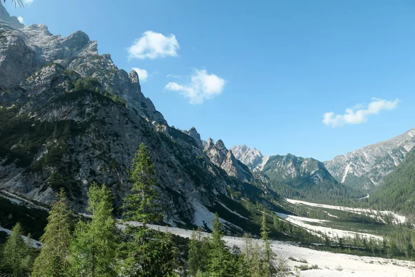 Massive Landslide Area Italian Dolomites Whole Area Full Small Stones — Stock fotografie