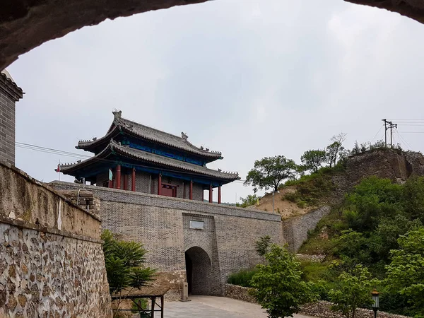 View Watchtower Entrance Jinshanling Part Great Wall China Entrance Modern — ストック写真