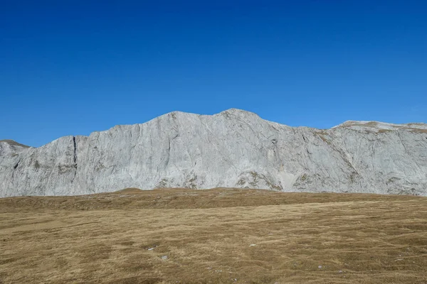 Panoramautsikt Över Slätten Toppen Ett Berg Hochschwab Regionen Österrikiska Alperna — Stockfoto
