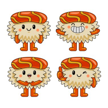 Şirin suşi maskotu karakteri