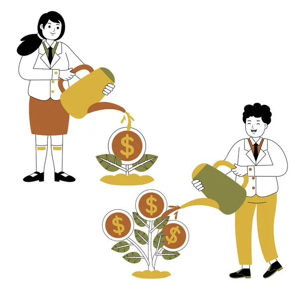 İş adamları vektör illüstrasyonu