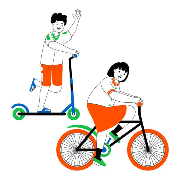 Mutlu çift hafta sonu eğlence etkinlik vektörü çizimi