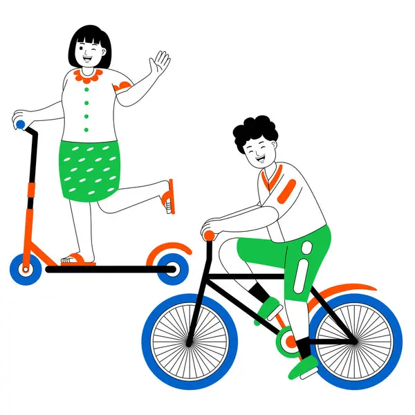 Mutlu çift hafta sonu eğlence etkinlik vektörü çizimi