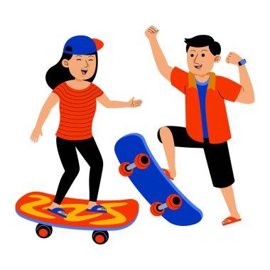 Yaz tatili illüstrasyon vektör