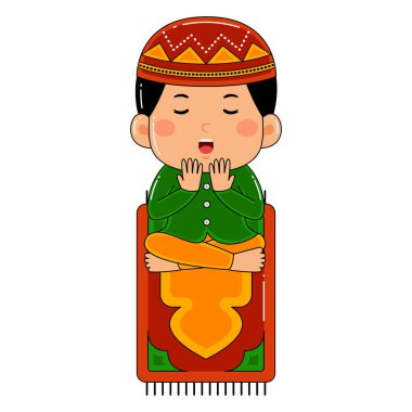 Gençler ramazan aktivite elemanı vektör illüstrasyonu