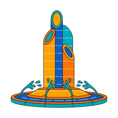 Endonezya dönüm noktası vektör çizimi